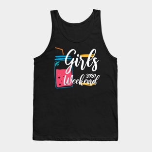 Girls Trip Cute Girls Weekend 2020 Mask Girls Trip 2020 Mask girls weekend trips Tank Top